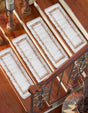 13 Pcs White and Natural 1' x 2' 6 Chindi Jute Stair Treads