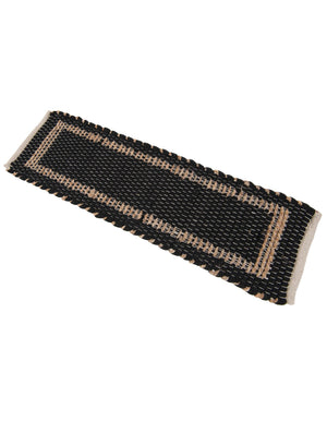 13 Pcs Black 1' x 2' 6 Chindi Jute Stair Treads