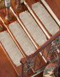 13 Pcs Ivory 1' x 2' 6 Chunky Jute Stair Treads