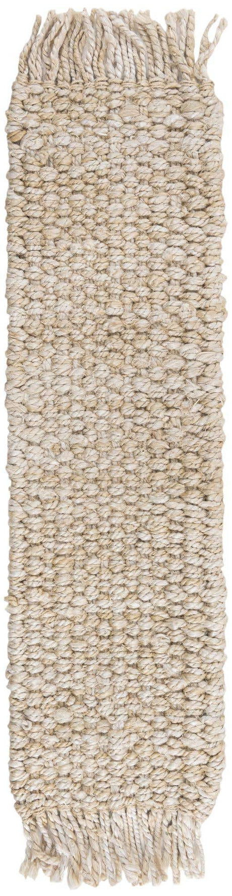 13 Pcs Ivory 1' x 2' 6 Chunky Jute Stair Treads