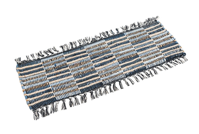 13 Pcs Dark Gray 1' x 2' 6 Chindi Jute Stair Treads
