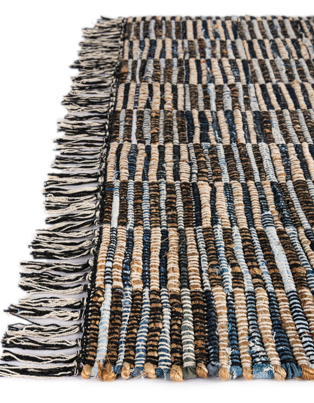 13 Pcs Dark Gray 1' x 2' 6 Chindi Jute Stair Treads
