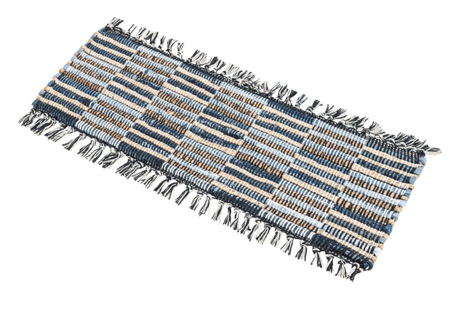 13 Pcs Dark Gray 1' x 2' 6 Chindi Jute Stair Treads
