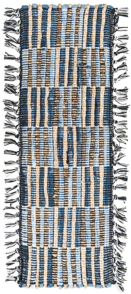 13 Pcs Dark Gray 1' x 2' 6 Chindi Jute Stair Treads