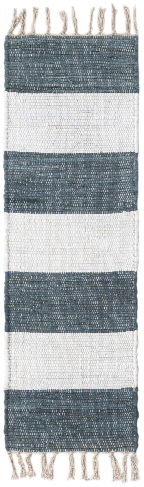 Gray 1' 2 x 4' 1 Chindi Rag Table Runner