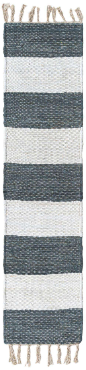 Gray 1' 2 x 5' 1 Chindi Rag Table Runner