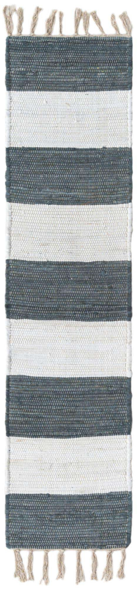 Gray 1' 2 x 5' 1 Chindi Rag Table Runner