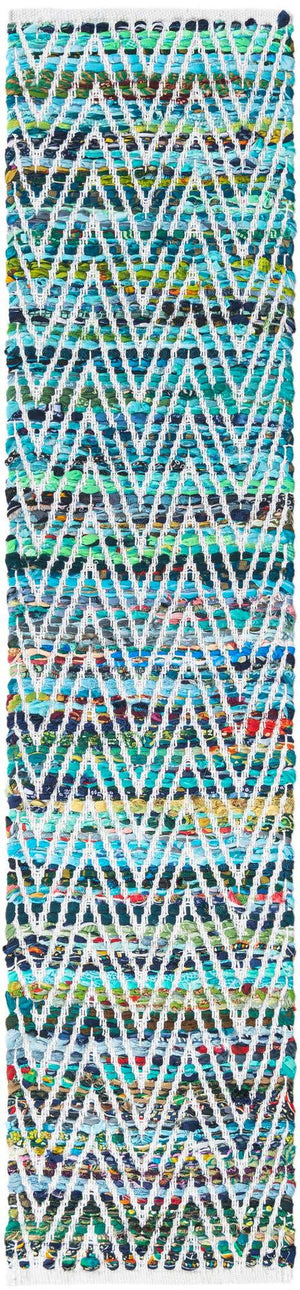 Green 1' 2 x 5' 1 Chindi Chevron Table Runner
