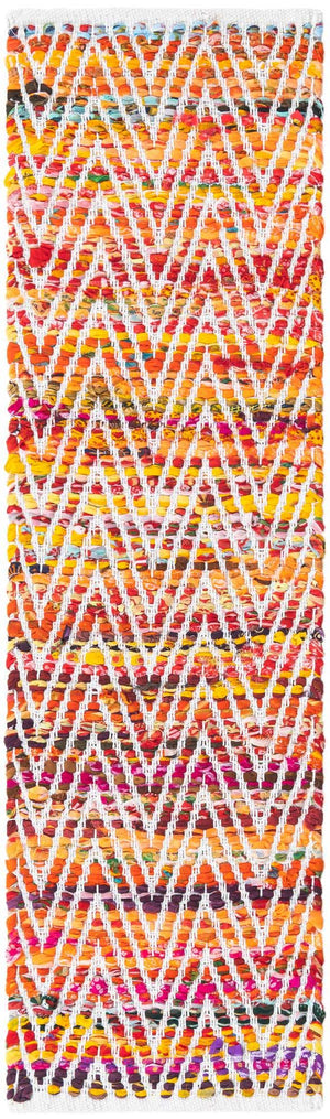 Multicolor 1' 2 x 4' 1 Chindi Chevron Table Runner