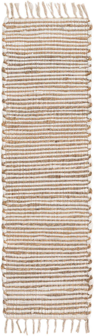Natural 1' 2 x 4' 1 Chindi Jute Table Runner