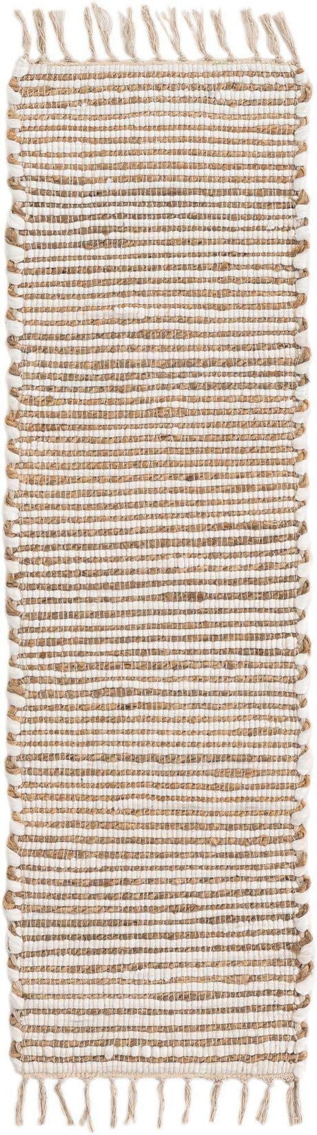 Natural 1' 2 x 4' 1 Chindi Jute Table Runner