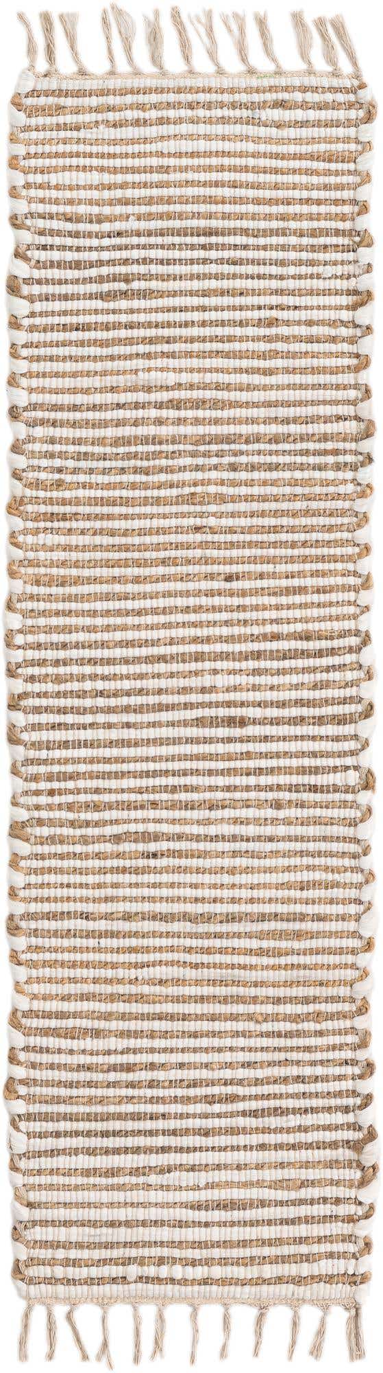 Natural 1' 2 x 4' 1 Chindi Jute Table Runner