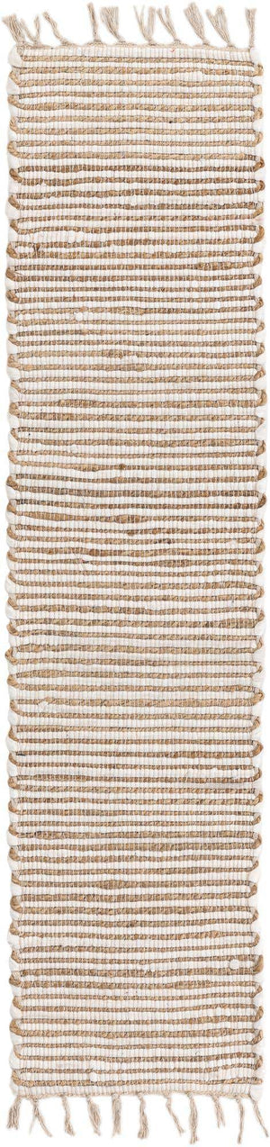 Natural 1' 2 x 5' 1 Chindi Jute Table Runner