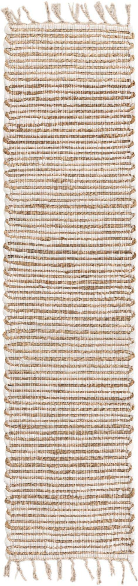 Natural 1' 2 x 5' 1 Chindi Jute Table Runner