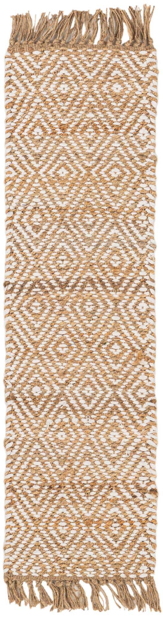 Natural 1' 2 x 4' 1 Braided Jute Table Runner