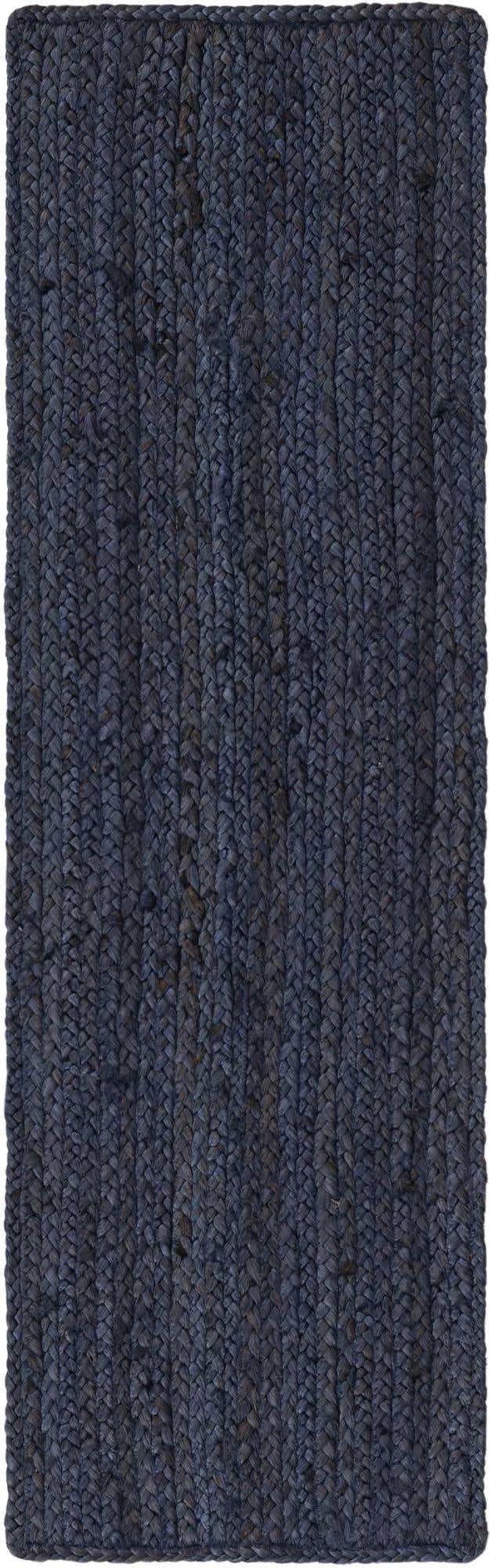 Navy Blue 1' 2 x 4' 1 Braided Jute Table Runner