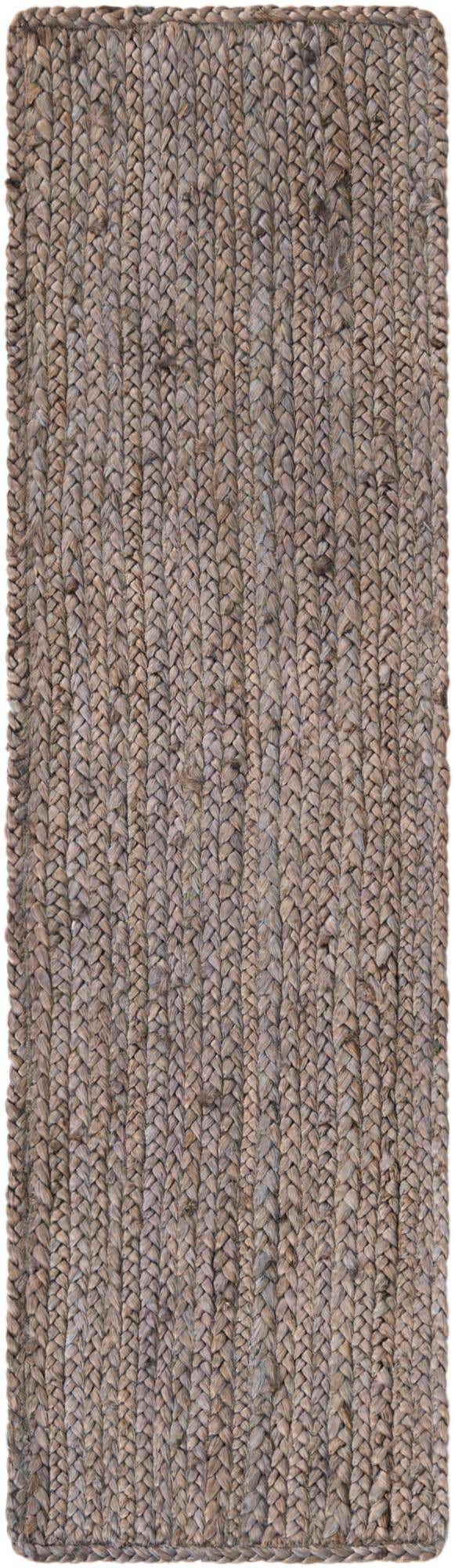 Gray 1' 2 x 4' 1 Braided Jute Table Runner