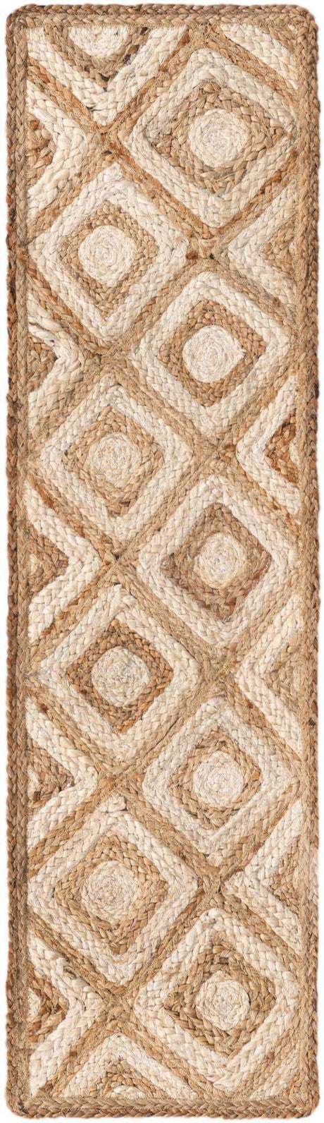 Natural 1' 2 x 4' 1 Braided Jute Table Runner