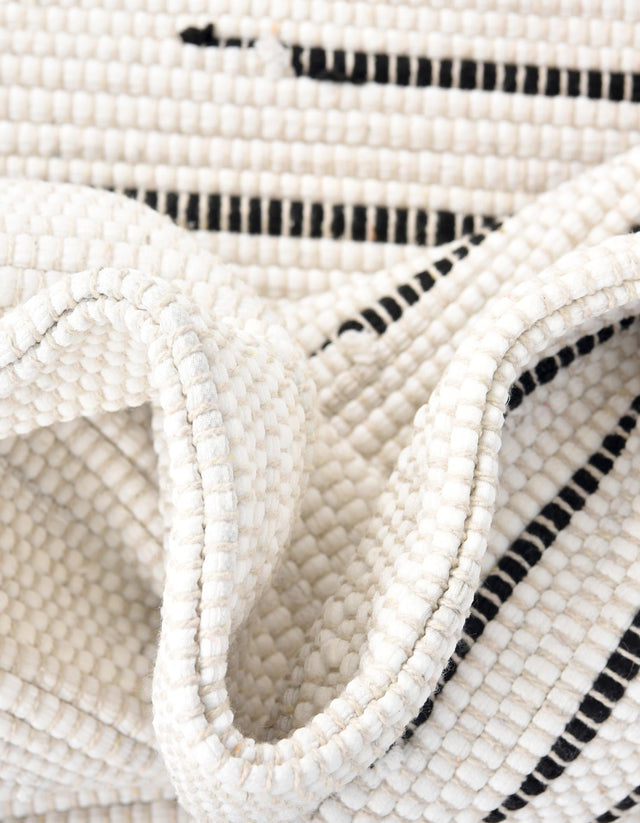 White 1' 2 x 4' 1 Chindi Cotton Table Runner