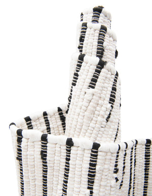 White 1' 2 x 4' 1 Chindi Cotton Table Runner