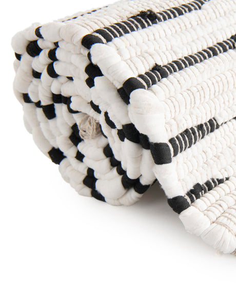 White 1' 2 x 4' 1 Chindi Cotton Table Runner Area Rug Decorative Dining Room Kitchen All Natural Material Table Cover Interior Design Home Decor Carpet Mat for Sale at Rug Engine