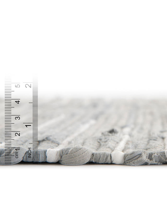 Light Gray 1' 2 x 6' 1 Chindi Cotton Table Runner