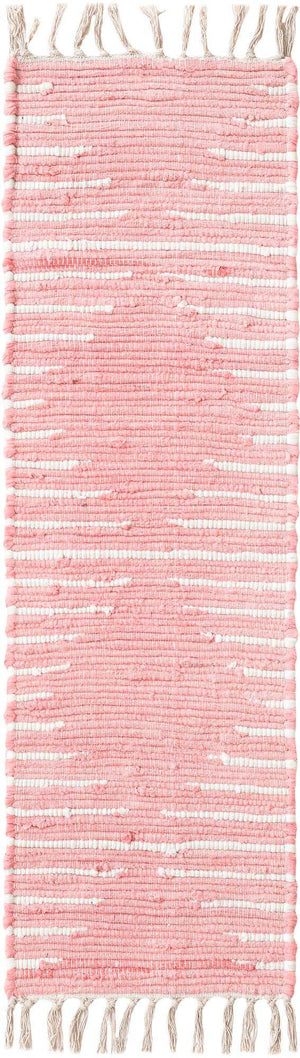 Rose 1' 2 x 4' 1 Chindi Cotton Table Runner