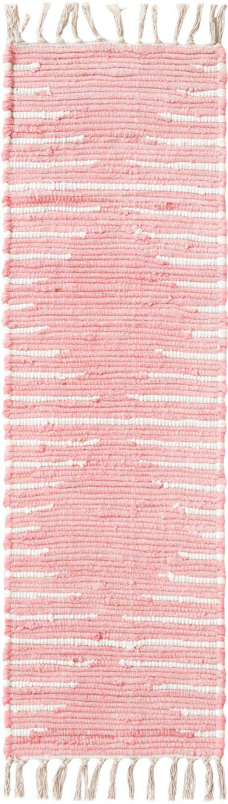 Rose 1' 2 x 4' 1 Chindi Cotton Table Runner
