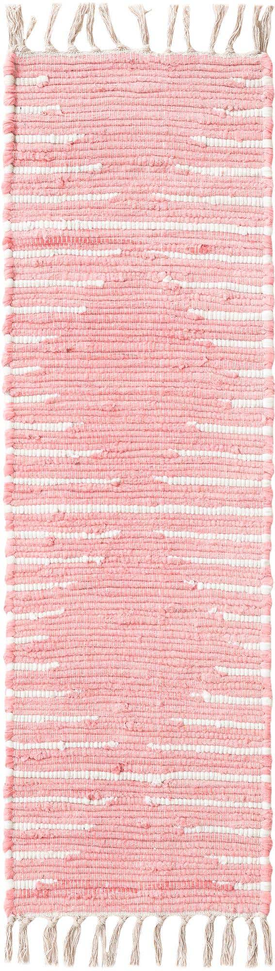 Rose 1' 2 x 4' 1 Chindi Cotton Table Runner