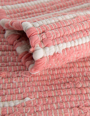 Rose 1' 2 x 4' 1 Chindi Cotton Table Runner