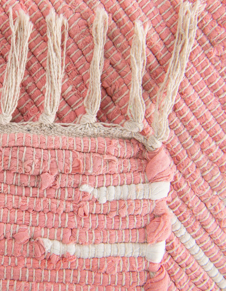 Rose 1' 2 x 4' 1 Chindi Cotton Table Runner Area Rug Decorative Dining Room Kitchen All Natural Material Table Cover Interior Design Home Decor Carpet Mat for Sale at Rug Engine