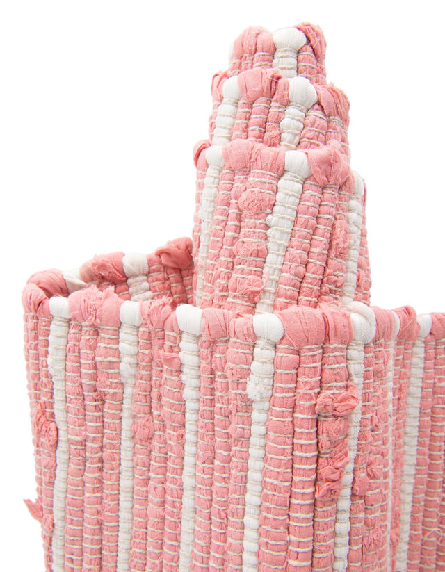 Rose 1' 2 x 4' 1 Chindi Cotton Table Runner