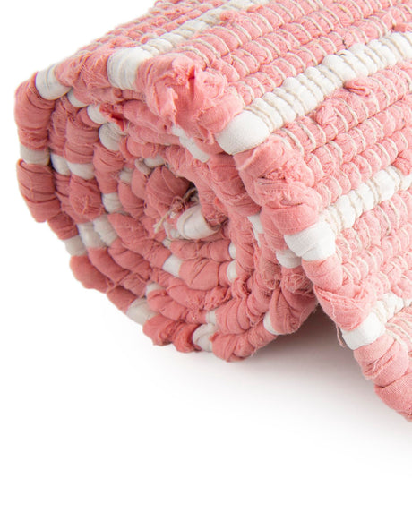 Rose 1' 2 x 4' 1 Chindi Cotton Table Runner Area Rug Decorative Dining Room Kitchen All Natural Material Table Cover Interior Design Home Decor Carpet Mat for Sale at Rug Engine