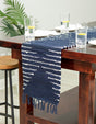 Navy Blue 1' 2 x 4' 1 Chindi Cotton Table Runner