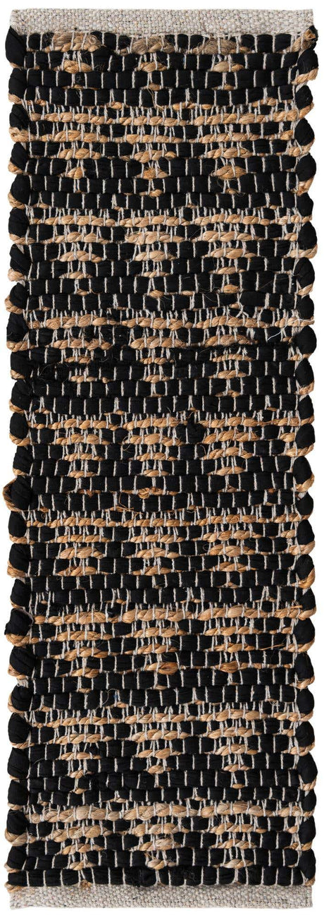 13 Pcs Black 1' x 2' 6 Chindi Jute Stair Treads