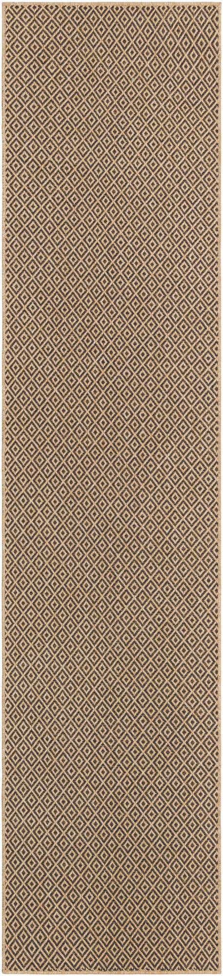 Natural and Brown 2' 9 x 12' Dunes Runner Area Rug 100% Polypropylene With Cotton Backing Carpet for Living, Dining, Office, Dorms, Bedrooms for Sale at Rug Engine