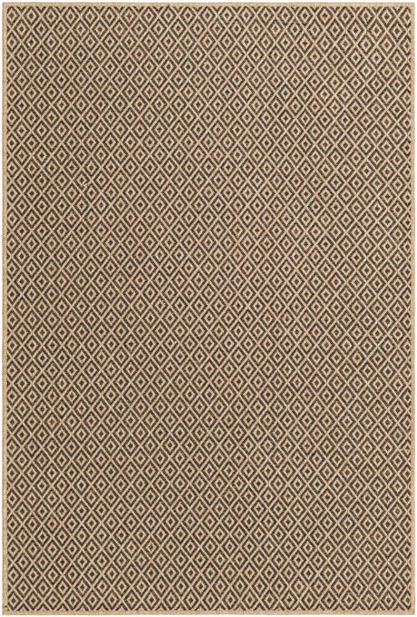 Natural and Brown 4' 3 x 6' 1 Dunes Rectangle Area Rug 100% Polypropylene With Cotton Backing Carpet for Living, Dining, Office, Dorms, Bedrooms for Sale at Rug Engine