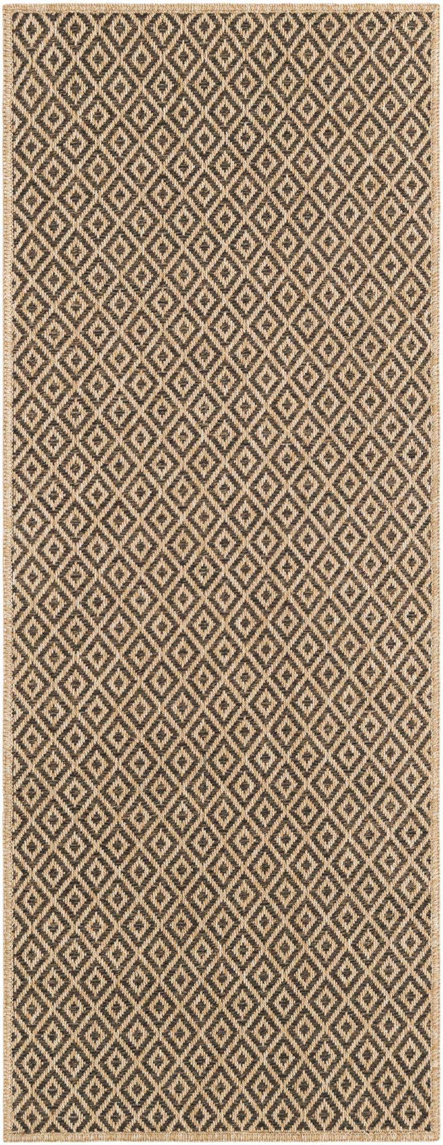 Natural and Brown 2' x 5' 3 Dunes Runner Area Rug 100% Polypropylene With Cotton Backing Carpet for Living, Dining, Office, Dorms, Bedrooms for Sale at Rug Engine
