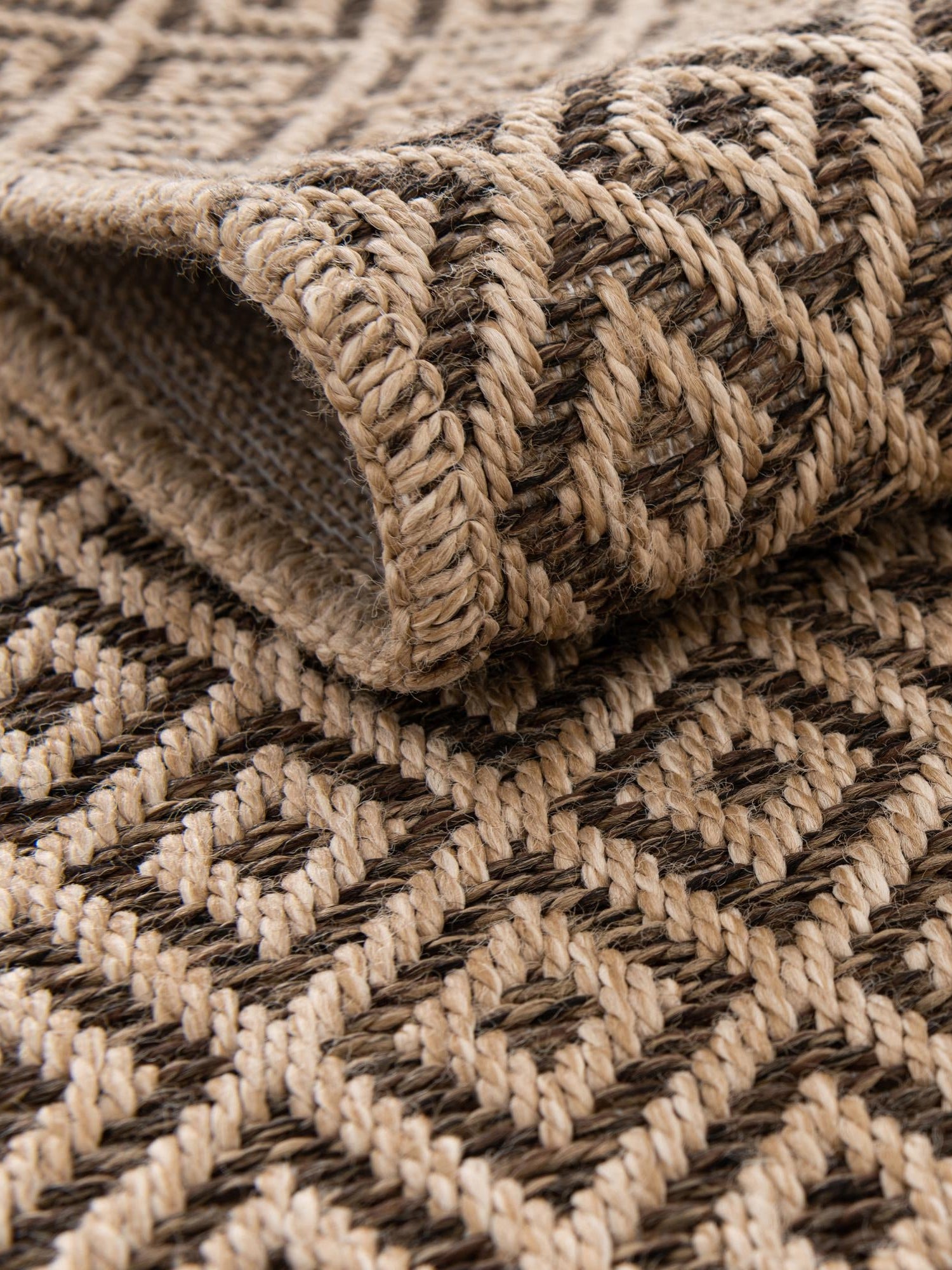 Natural and Brown 9' 2 x 12' Dunes Rectangle Area Rug 100% Polypropylene With Cotton Backing Carpet for Living, Dining, Office, Dorms, Bedrooms for Sale at Rug Engine