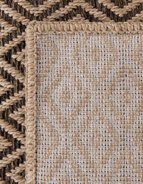 Natural and Brown 6' 3 x 9' Dunes Rectangle Area Rug 100% Polypropylene With Cotton Backing Carpet for Living, Dining, Office, Dorms, Bedrooms for Sale at Rug Engine