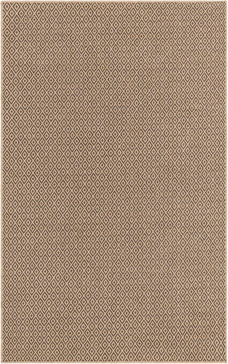 Natural and Brown 5' 5 x 8' Dunes Rectangle Area Rug 100% Polypropylene With Cotton Backing Carpet for Living, Dining, Office, Dorms, Bedrooms for Sale at Rug Engine