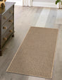 Natural and Brown 2' x 5' 3 Dunes Runner Area Rug 100% Polypropylene With Cotton Backing Carpet for Living, Dining, Office, Dorms, Bedrooms for Sale at Rug Engine