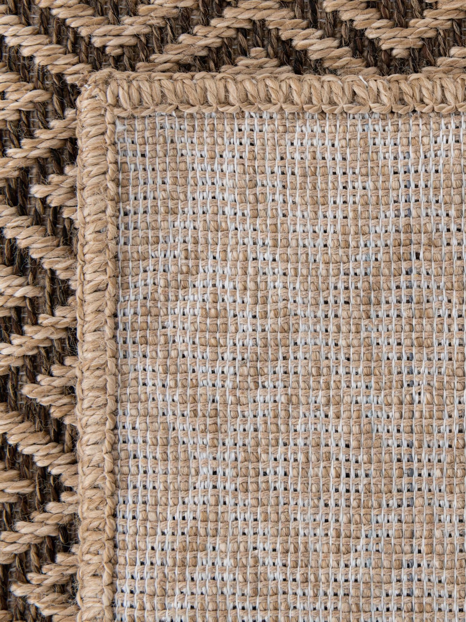 Natural and Brown 2' 9 x 8' Dunes Runner Area Rug 100% Polypropylene With Cotton Backing Carpet for Living, Dining, Office, Dorms, Bedrooms for Sale at Rug Engine