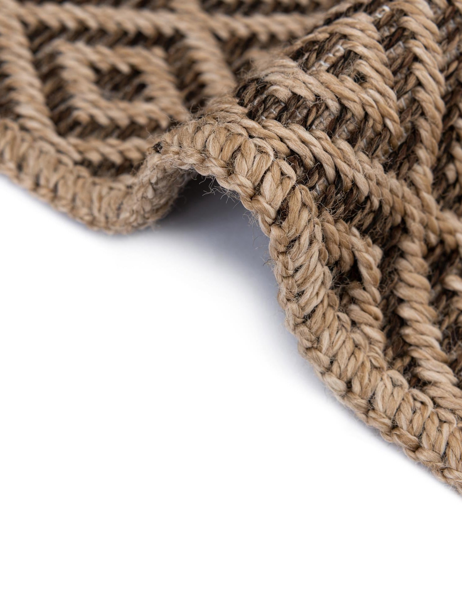 Natural and Brown 2' x 5' 3 Dunes Runner Area Rug 100% Polypropylene With Cotton Backing Carpet for Living, Dining, Office, Dorms, Bedrooms for Sale at Rug Engine