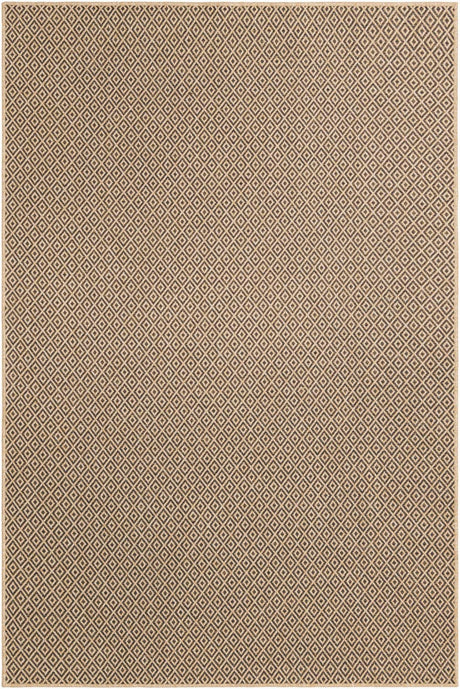 Natural and Brown 6' 3 x 9' Dunes Rectangle Area Rug 100% Polypropylene With Cotton Backing Carpet for Living, Dining, Office, Dorms, Bedrooms for Sale at Rug Engine