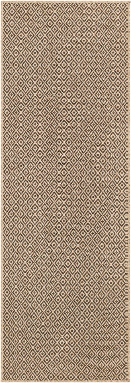 Natural and Brown 2' 9 x 8' Dunes Runner Area Rug 100% Polypropylene With Cotton Backing Carpet for Living, Dining, Office, Dorms, Bedrooms for Sale at Rug Engine