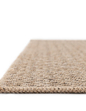Natural and Brown 8' x 8' Dunes Square Area Rug 100% Polypropylene With Cotton Backing Carpet for Living, Dining, Office, Dorms, Bedrooms for Sale at Rug Engine
