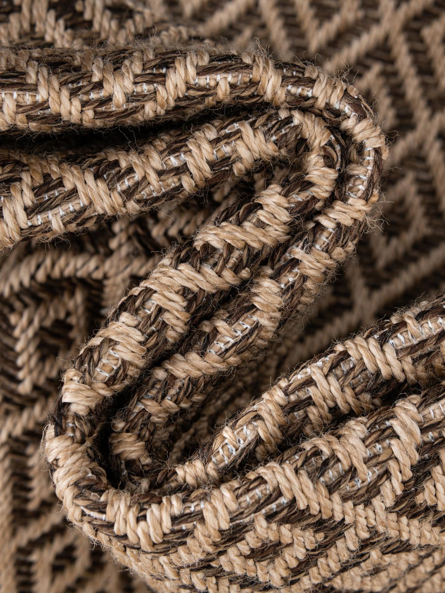 Natural and Brown 12' x 12' Dunes Square Area Rug 100% Polypropylene With Cotton Backing Carpet for Living, Dining, Office, Dorms, Bedrooms for Sale at Rug Engine