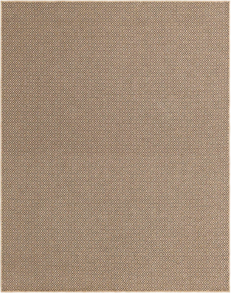 Natural and Brown 8' x 10' Dunes Rectangle Area Rug 100% Polypropylene With Cotton Backing Carpet for Living, Dining, Office, Dorms, Bedrooms for Sale at Rug Engine