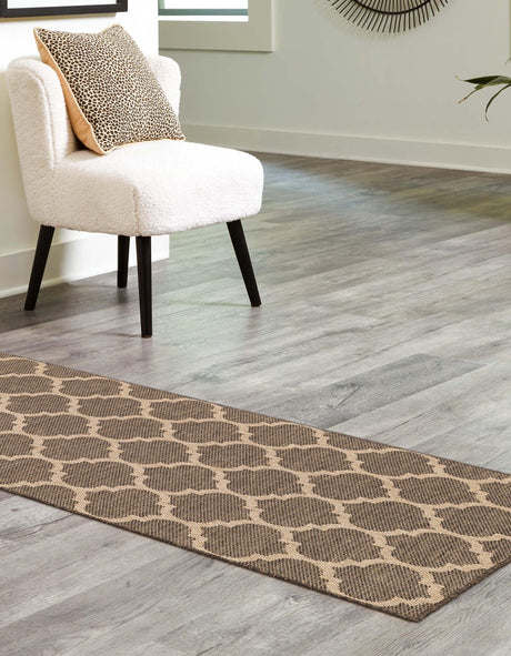 Brown 2' 9 x 8' Dunes Runner Area Rug 100% Polypropylene With Cotton Backing Carpet for Living, Dining, Office, Dorms, Bedrooms for Sale at Rug Engine